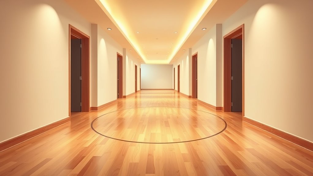 adequate hallway turn space