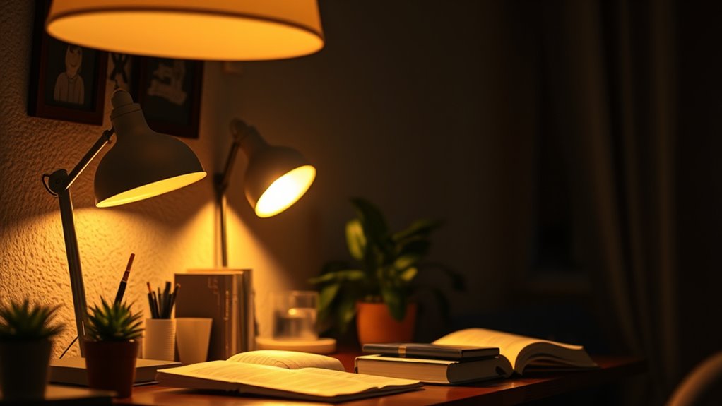 adjust lighting for clearer vision