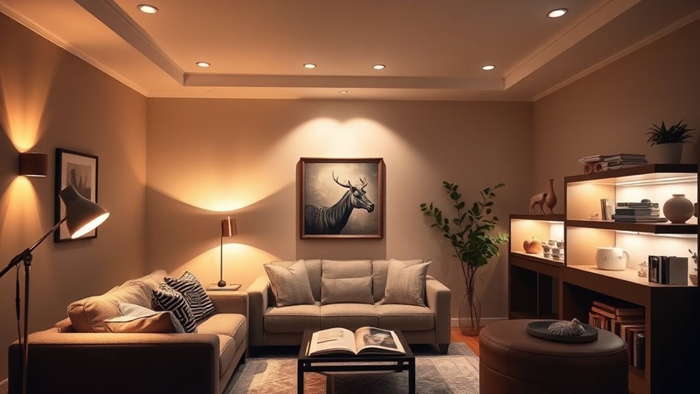 adjustable layered lighting design