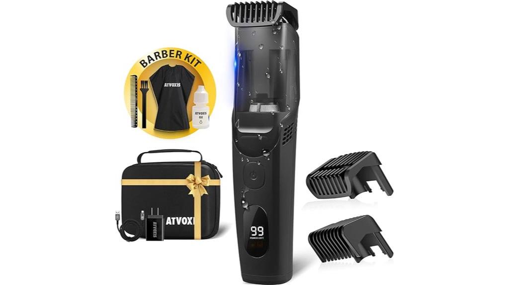 adjustable vacuum beard trimmer