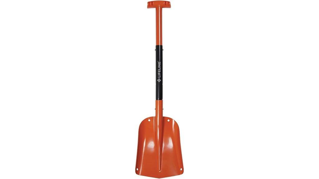aluminum utility shovel lifeline