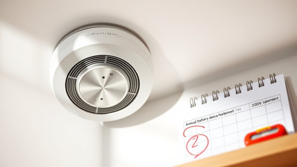 annual battery replacement recommended