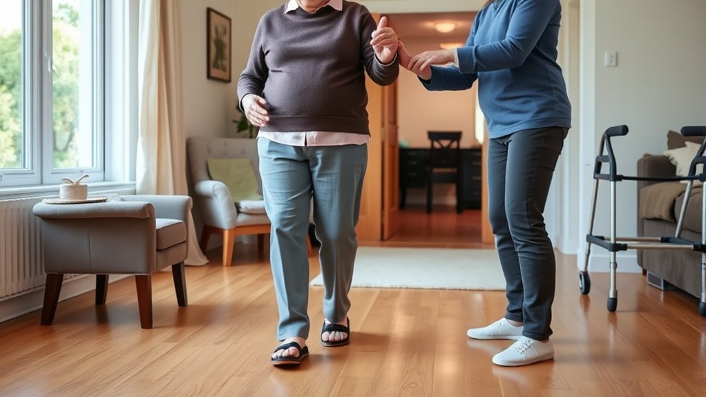 assess gait safety precautions