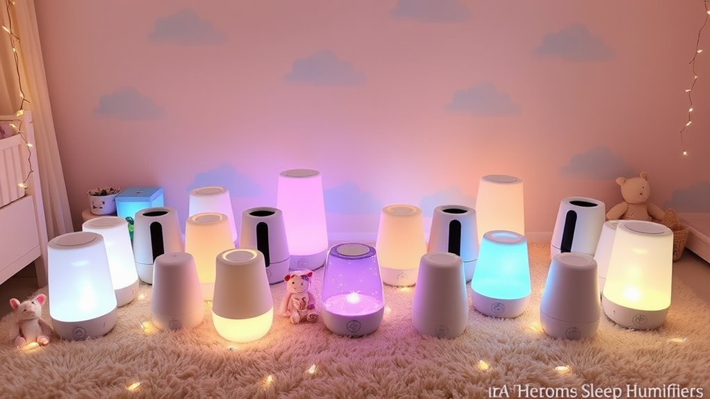 baby room humidifier lighting