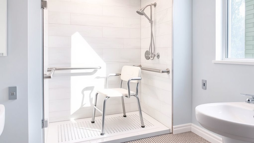 bathing safety equipment placement