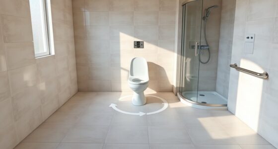 bathroom clearance and turning