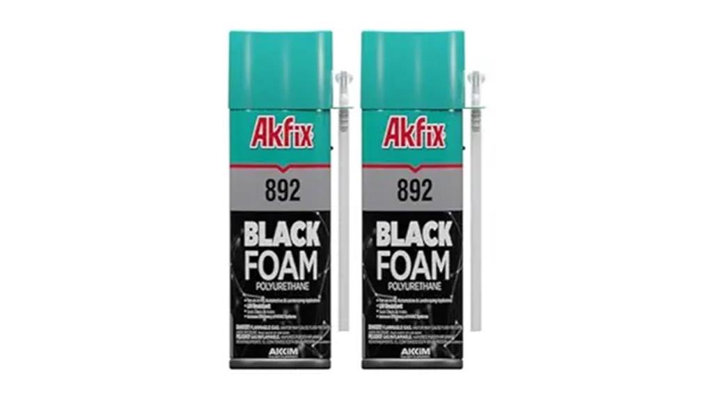 black spray foam sealant