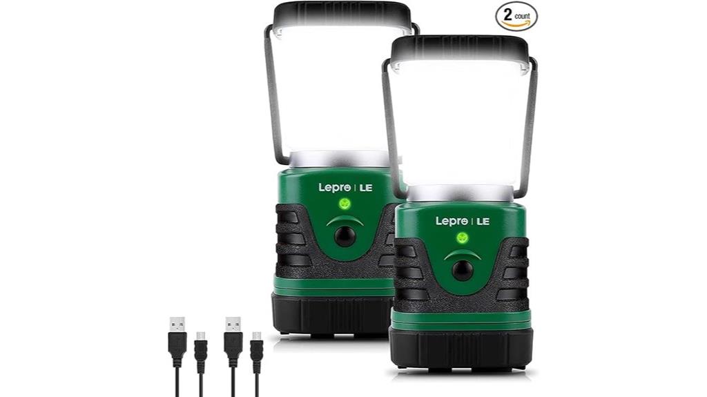 bright rechargeable camping lantern