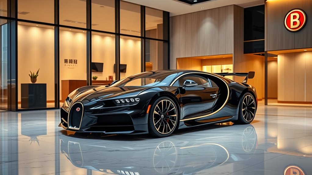 bugatti opens china showroom