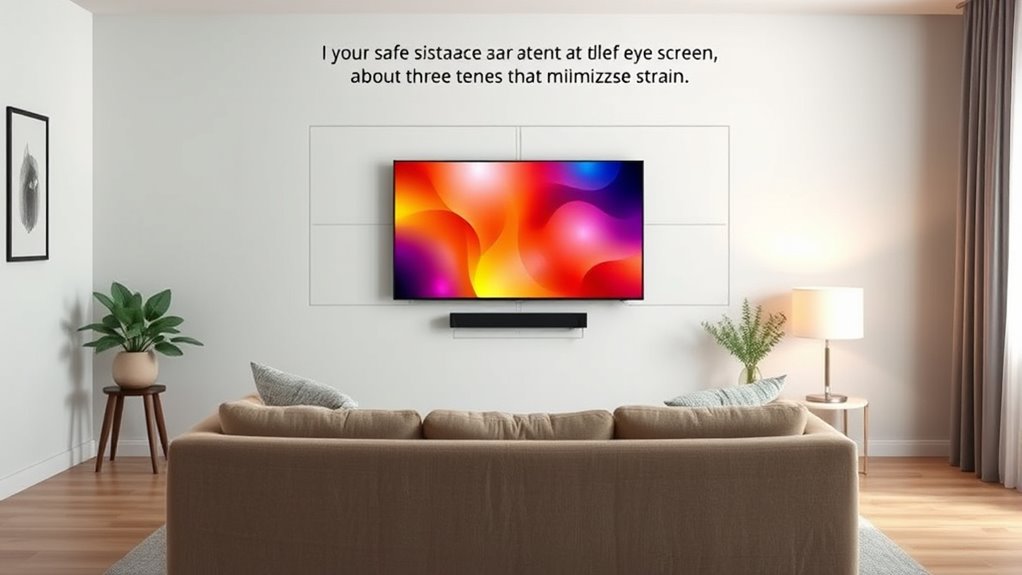 calculate optimal viewing distance