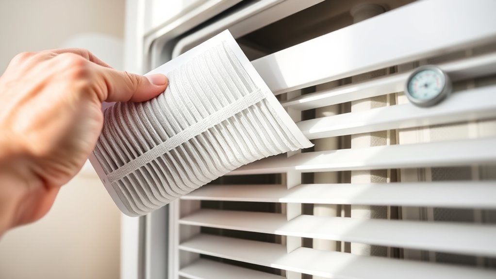 change filter regularly for efficiency