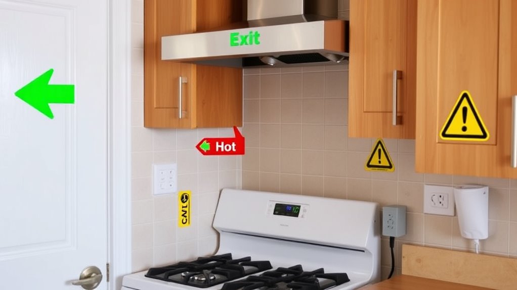 color coded tactile safety signage