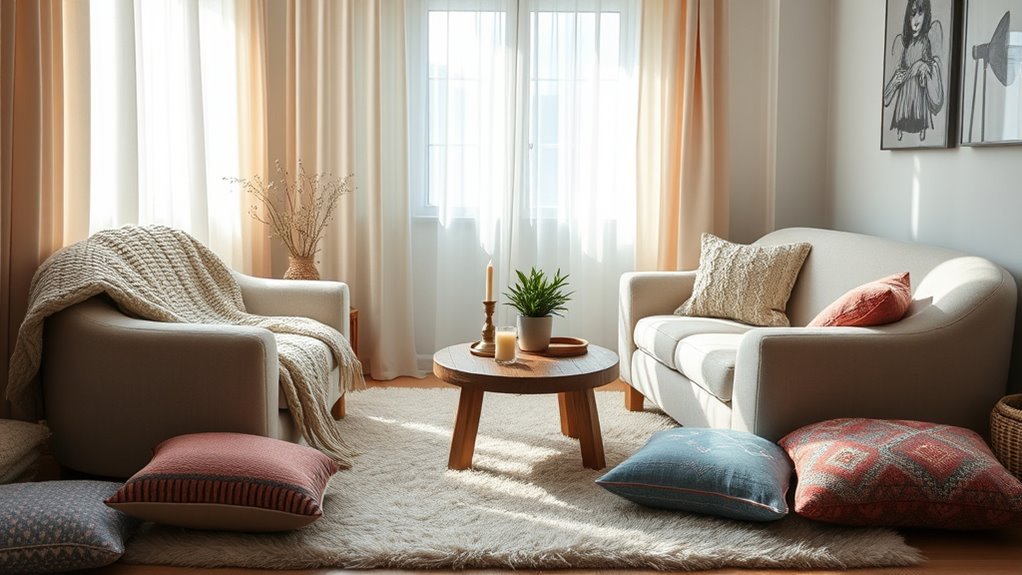 comfortable inviting seating arrangements