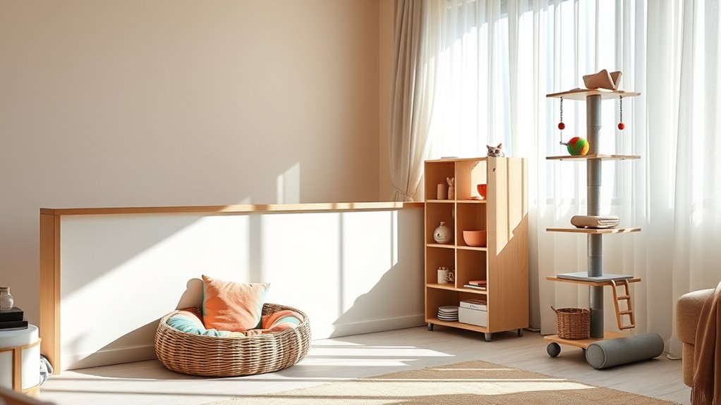 create a cozy functional pet zone