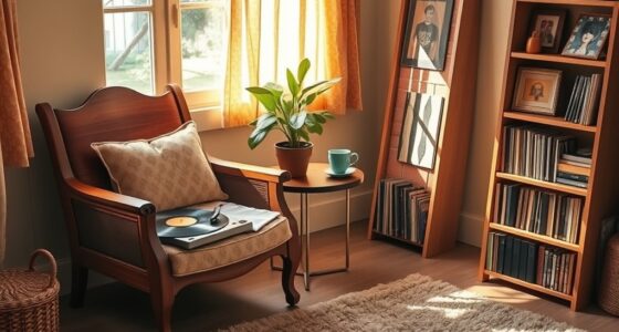 create a cozy listening nook