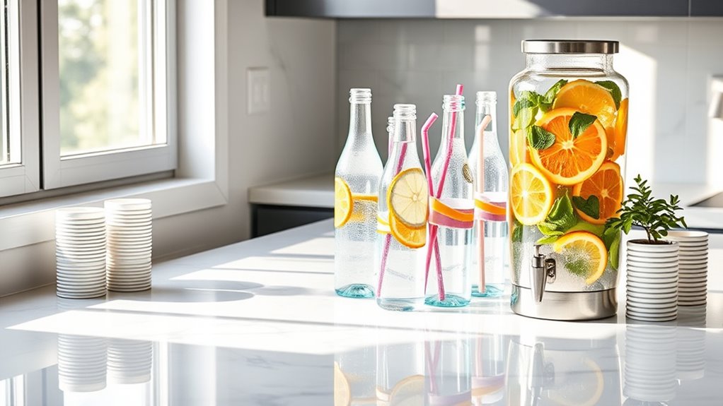 create stylish hydration station