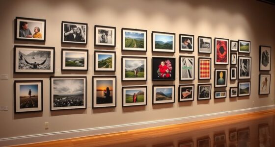 display photos at eye level