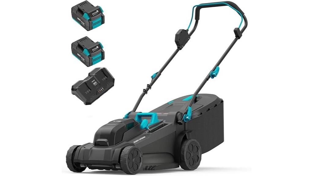 dual battery cordless mower
