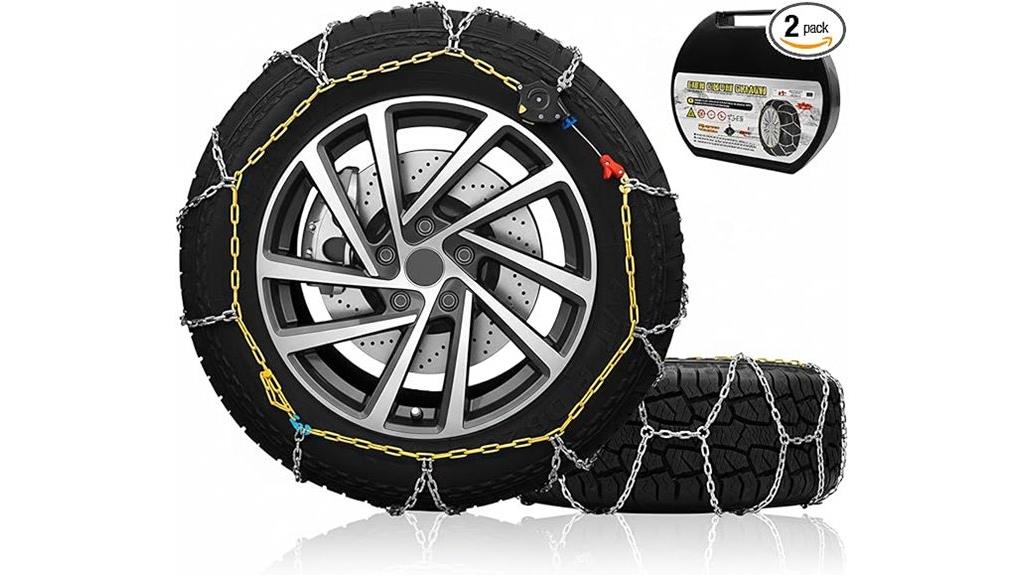 easy snow chain installation