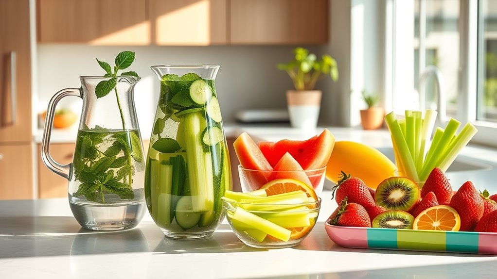 eat hydrating fruit and vegetables