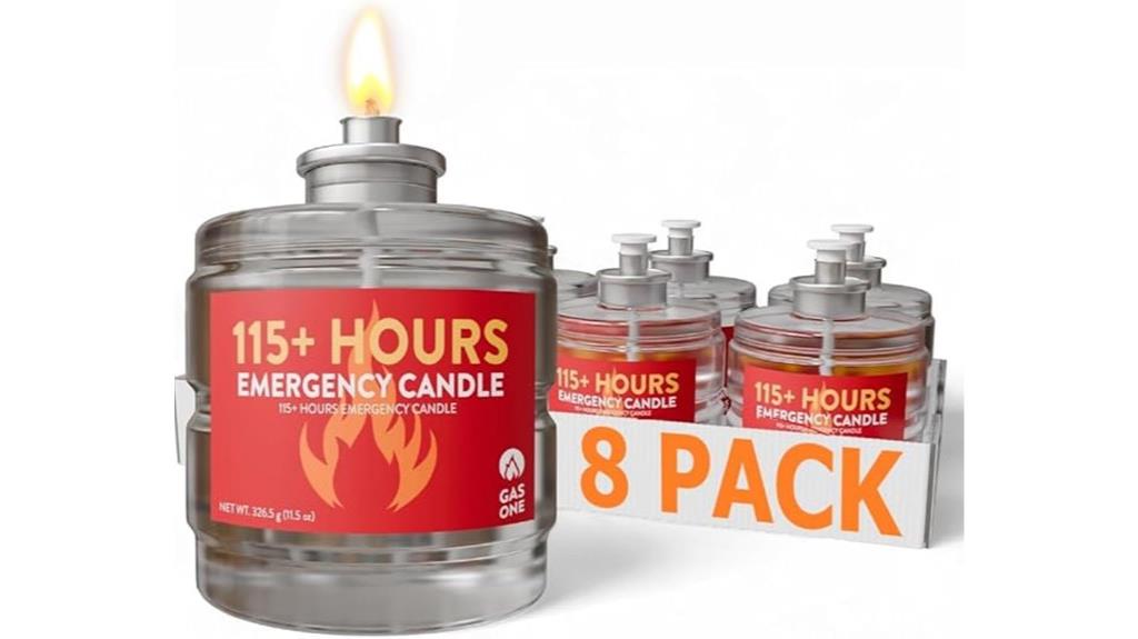 eight candle emergency set