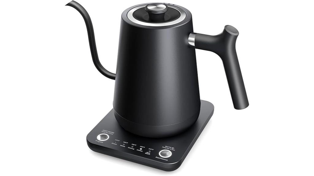 electric kettle with presets