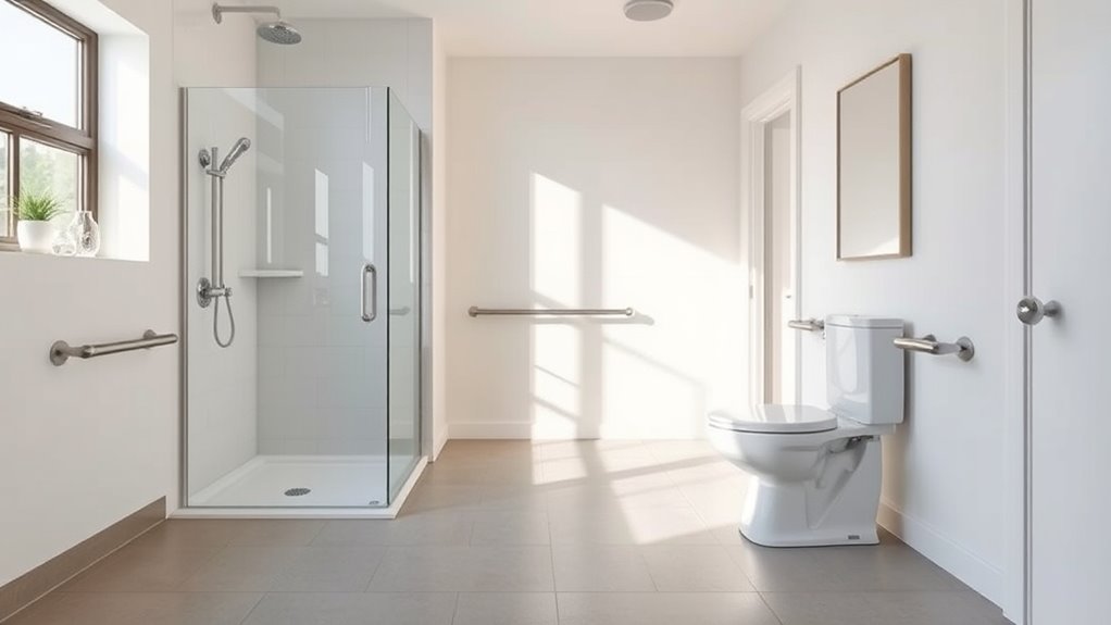 ensure safe bathroom layout