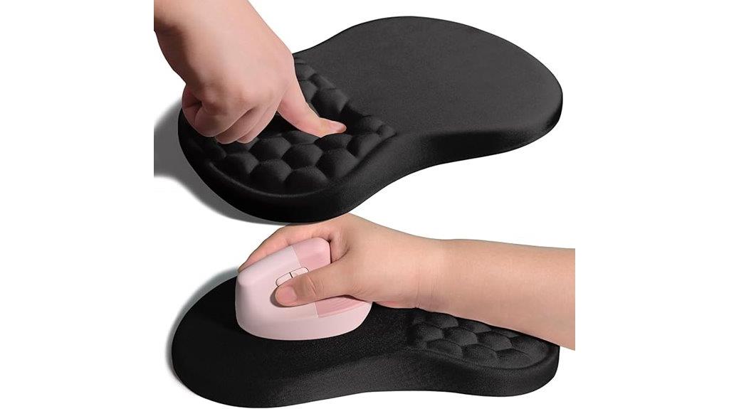 ergonomic memory foam mousepad