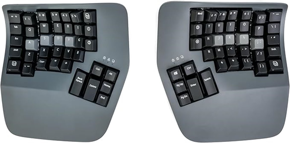 ergonomic split keyboard design