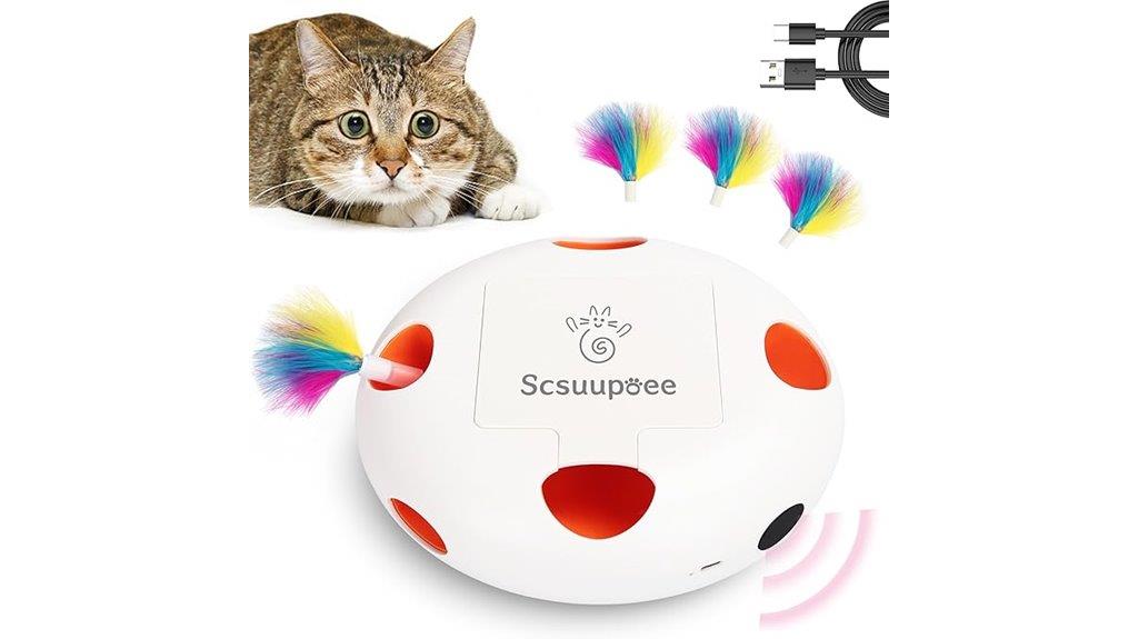 feathered smart cat toy