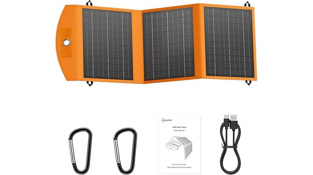 foldable 30w solar charger