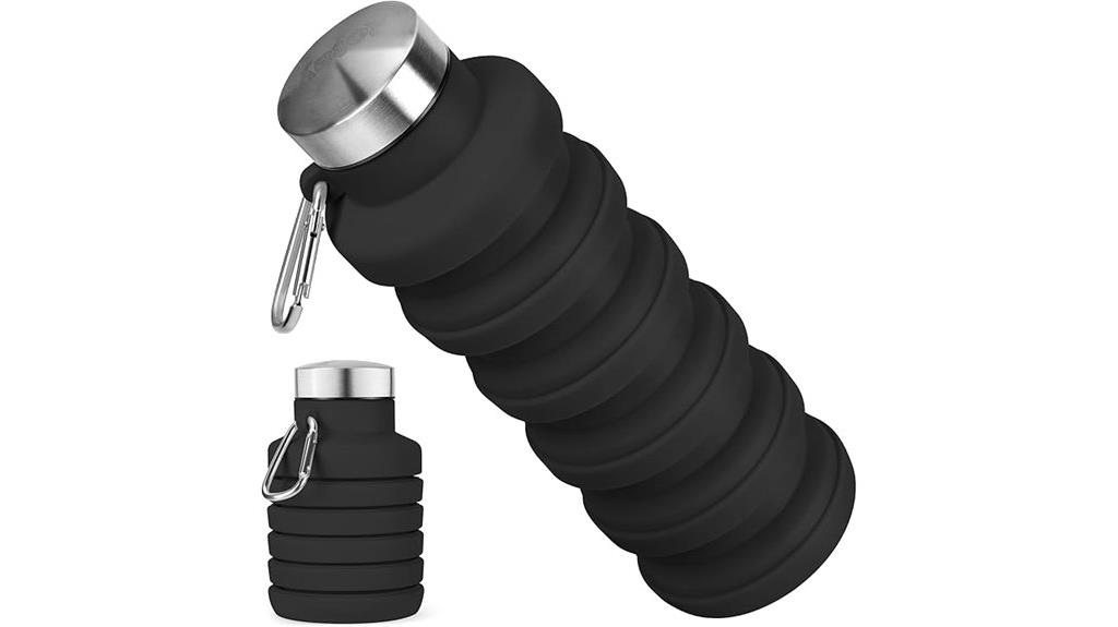 foldable silicone water bottle