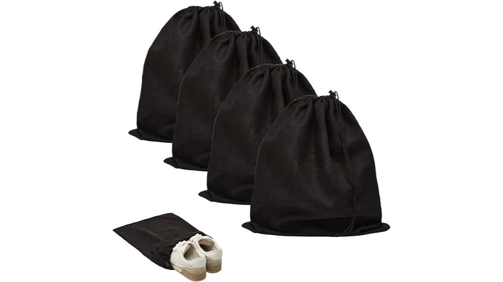 four piece travel shoe set