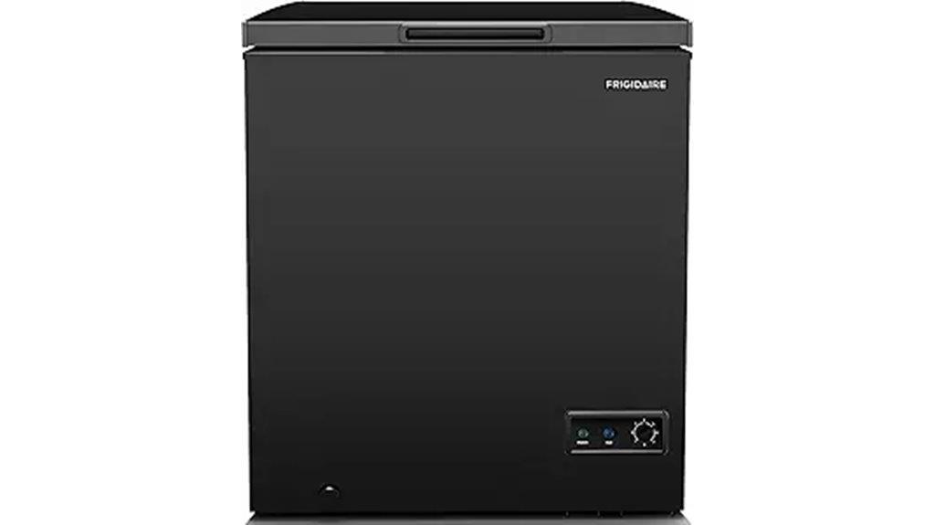 frigidaire black chest freezer