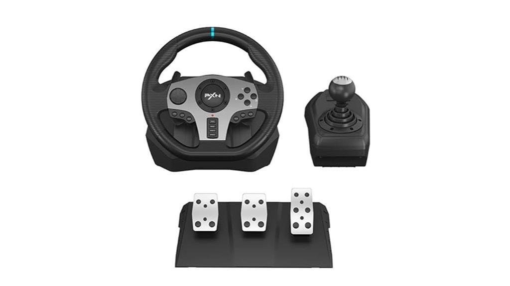 gaming steering wheel set