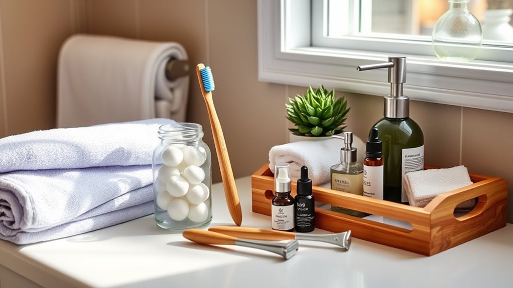 gather skincare and grooming supplies