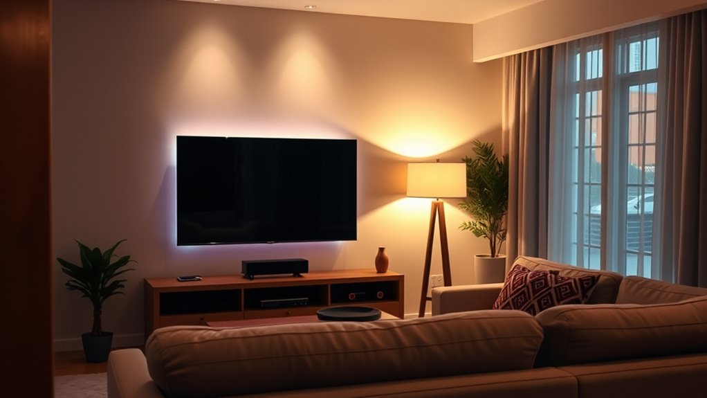 gentle balanced ambient lighting