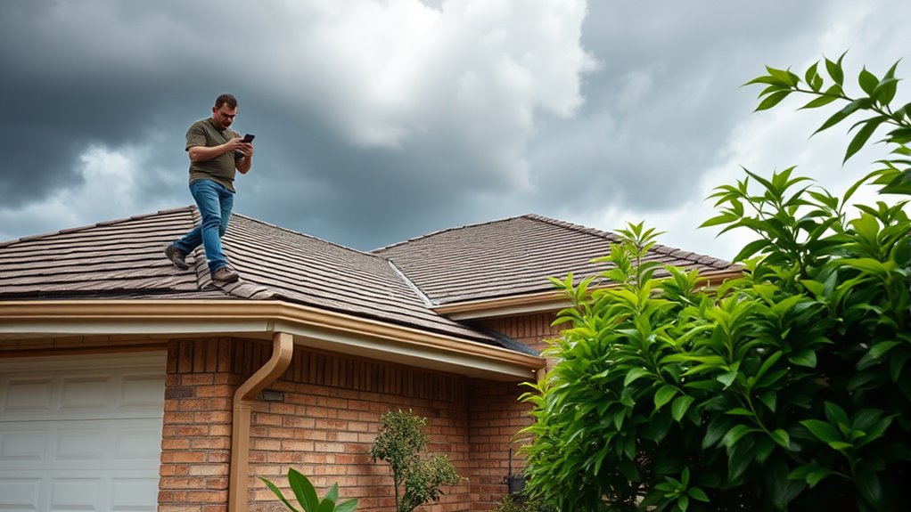 gutter cleaning and roof inspection