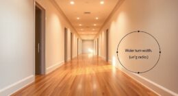 hallway dimensions and turning