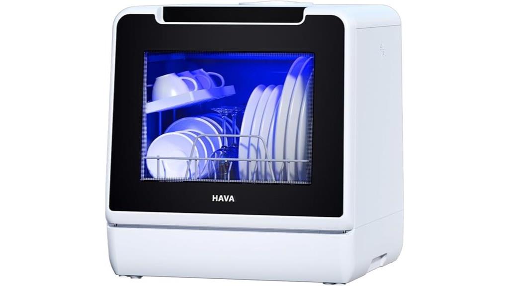 hava 8 program countertop dishwasher