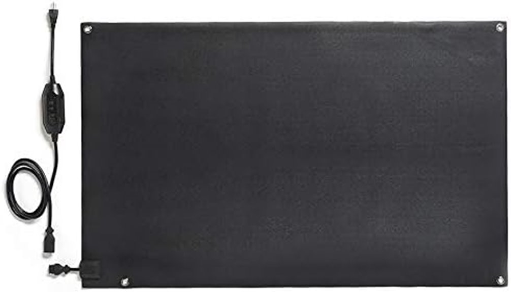 heated snow melting mats