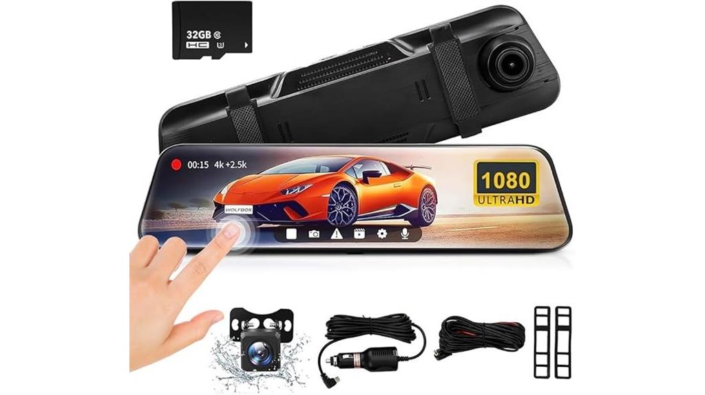 high resolution mirror dash cam