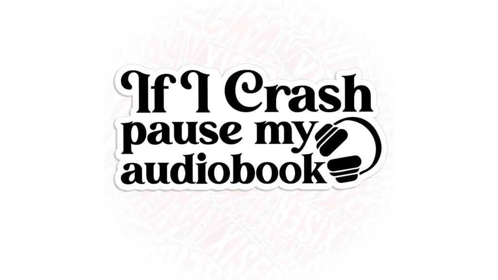 humorous waterproof vinyl sticker