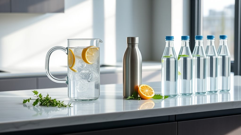 hydration focused kitchen arrangement