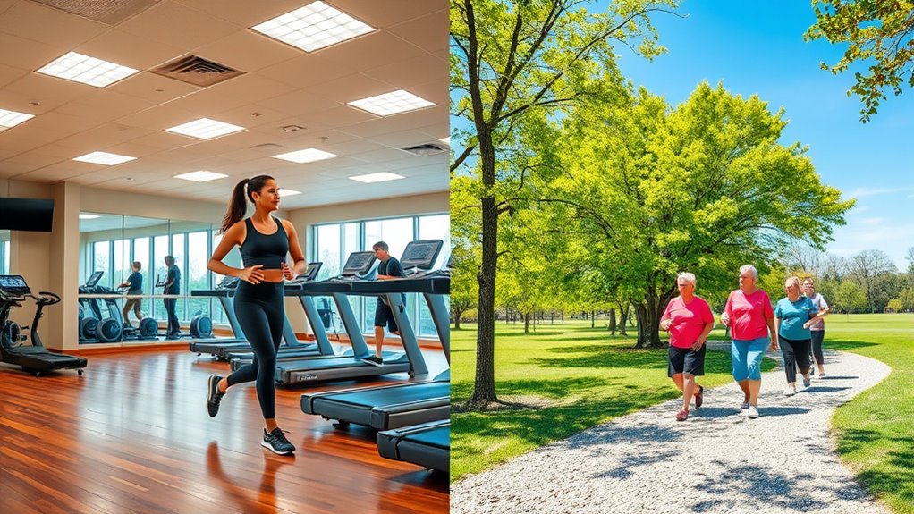 indoor and outdoor walking plans