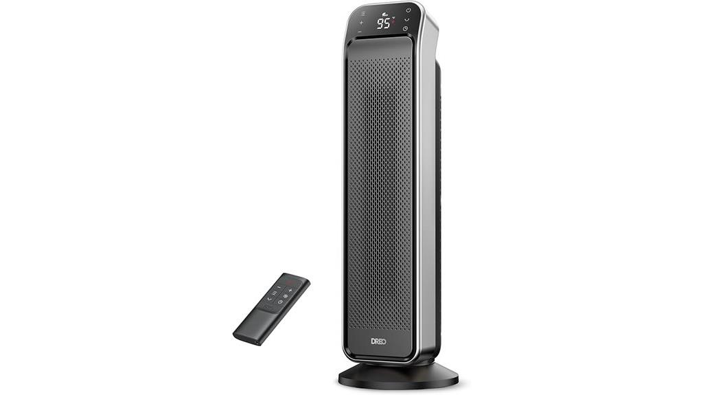 indoor space heater with remote