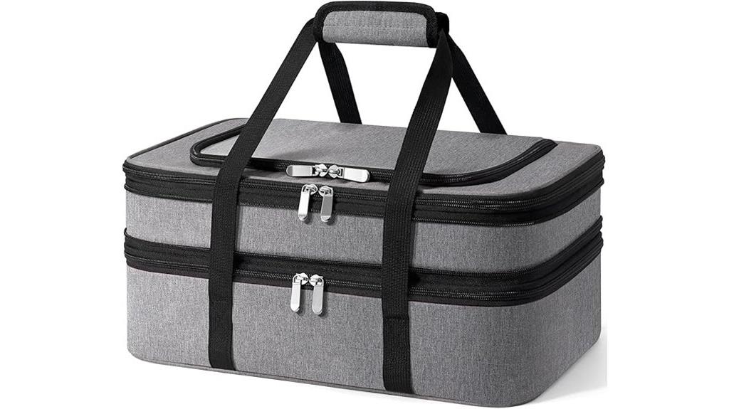 insulated hot cold casserole carrier