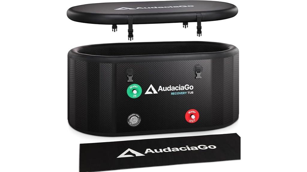 large athlete ice tub