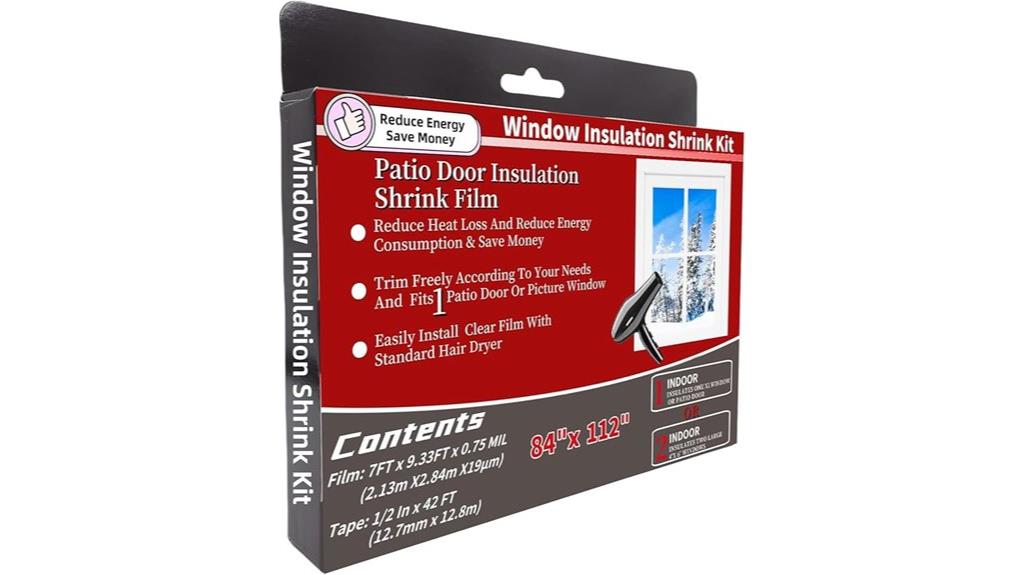 large patio door insulation