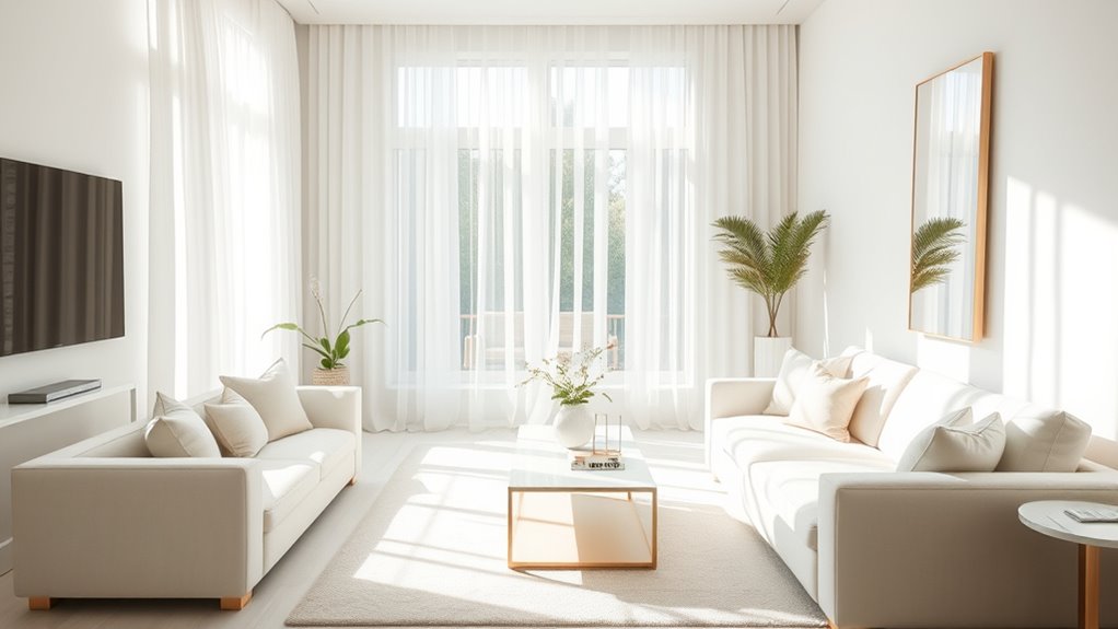 light colors enhance spaciousness